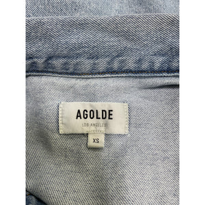 Agolde 'Charli' Blue Cotton Oversized Denim Jacket Size XS