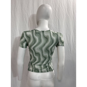 Miaou 'Mini' Green Tee Size M