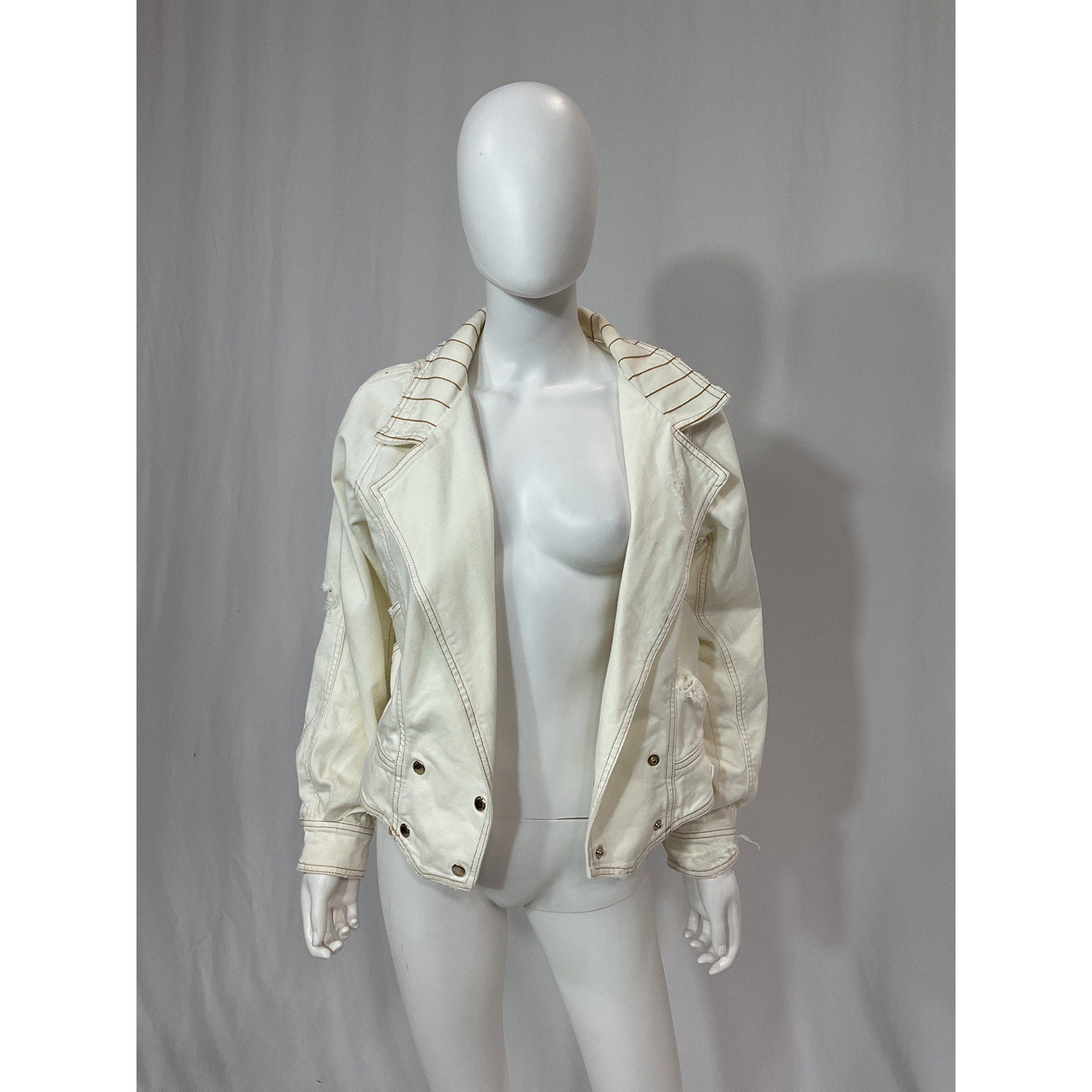 Retrofete 'Lapel' White Jacket Size XS