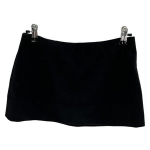 Reformation Wool Blend Black Buxton Mini Skirt Size 4