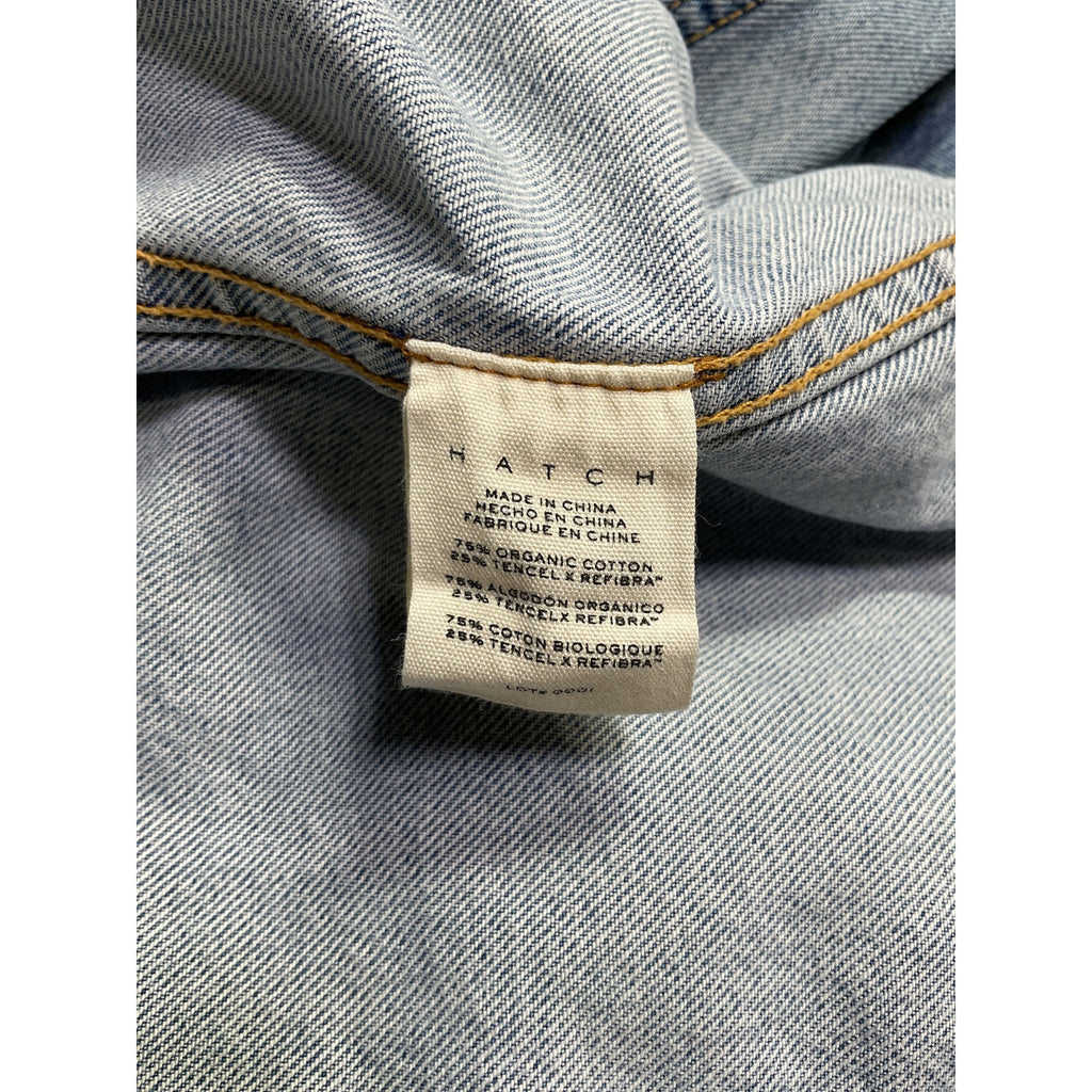 Hatch 'The Classic' Blue Cotton Maternity Denim Jean Jacket Size S