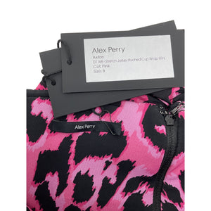 Alex Perry Ruched Pink Axton Mini Dress Size UK 8 / US 4 NWT