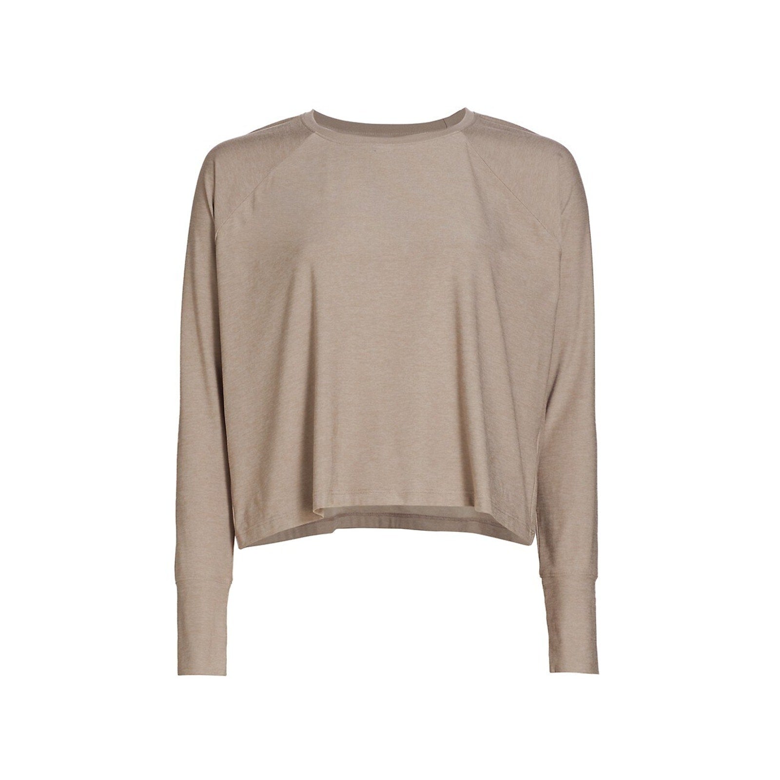 Beyond Yoga Featherweight Beige Polyester Daydreamer Knit Top Size L