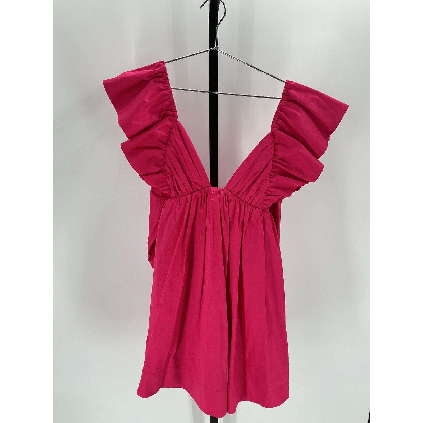 For Love & Lemons 'Clementine' Pink Viscose Mini Dress Size XS