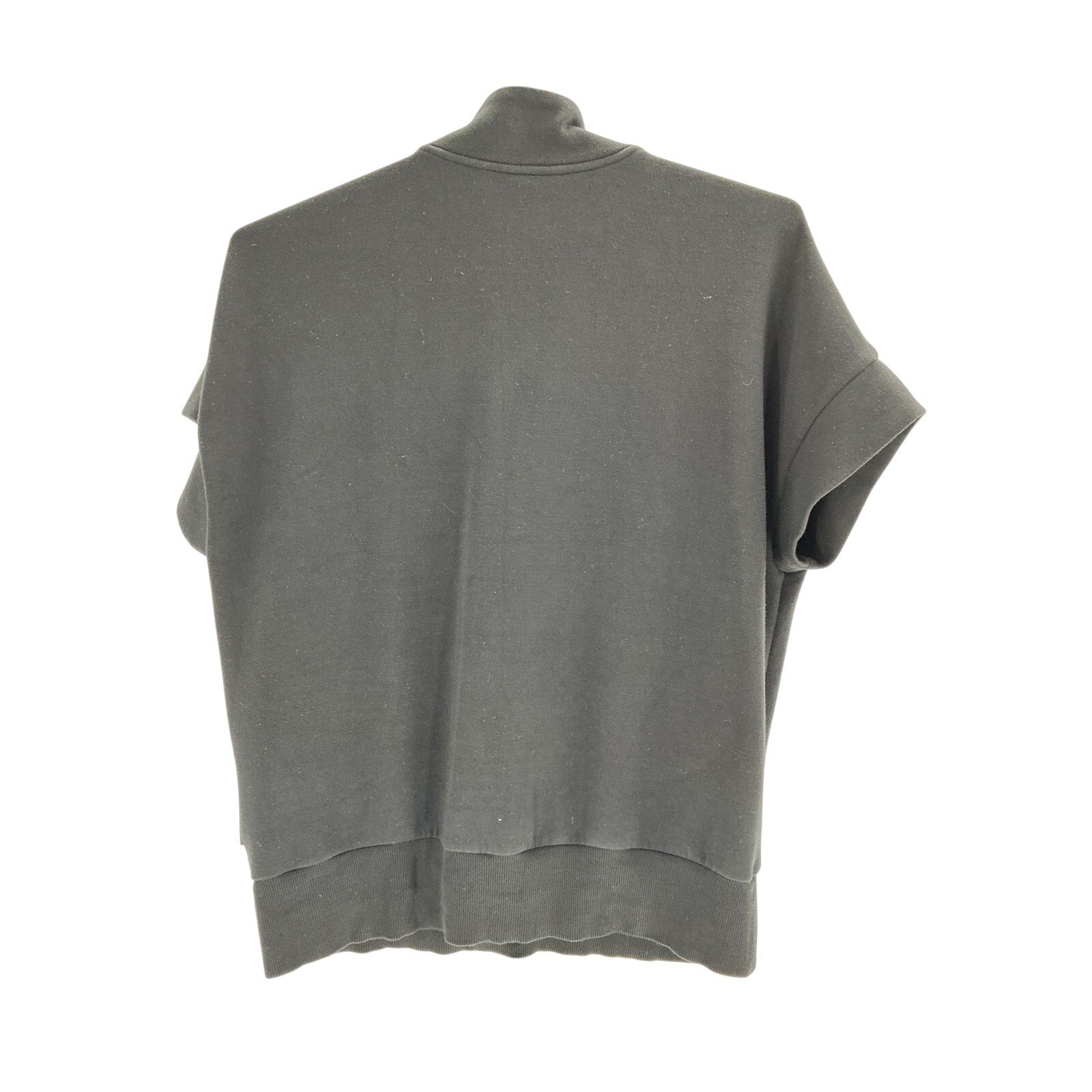 Varley Ritchie Black Viscose Short Sleeve Sweatshirt Size XS