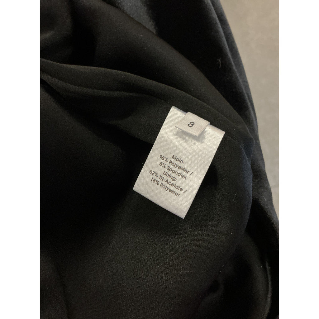 Alex Perry 'Velvet' Black Greer One Shoulder Cut Out Knot Mini Dress Size 4 - NWT