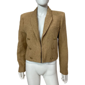 L'agence Tweed Almond Inez Blazer Size 12