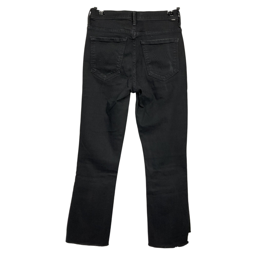 Mother 'The Insider' Black Cotton Crop Jeans Size 26