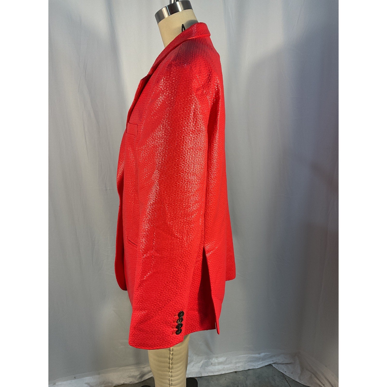 Diotima 'Oversized' Red Tweed Blazer Size 3