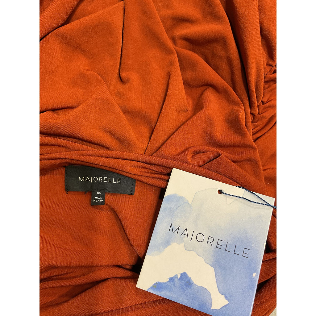 Majorelle 'Destiny' Brown Polyester Mini Skirt Size XXS - NWT