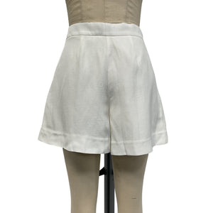 Maje Pleated Cream Flowing Shorts Size 36