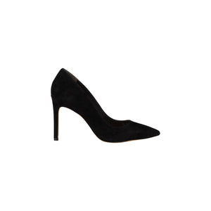 Stuart Weitzman 'Leigh' Black Suede 95 Suede Pumps Size 8