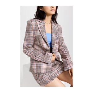 Aknvas 'Valdi' Brown Polyester Blazer Size 2