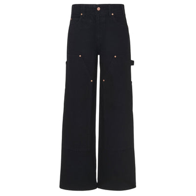 Ulla Johnson Paneled Black Olympia Denim Jeans Size 25