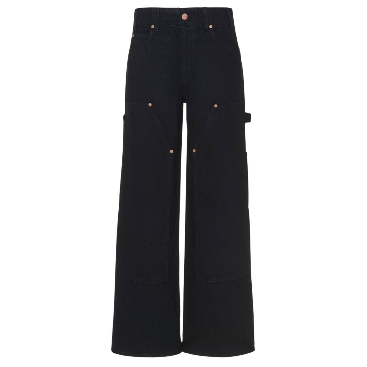 Ulla Johnson Paneled Black Olympia Denim Jeans Size 25