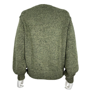 Polo Ralph Lauren Cotton Green Logo Crewneck Sweater Size S