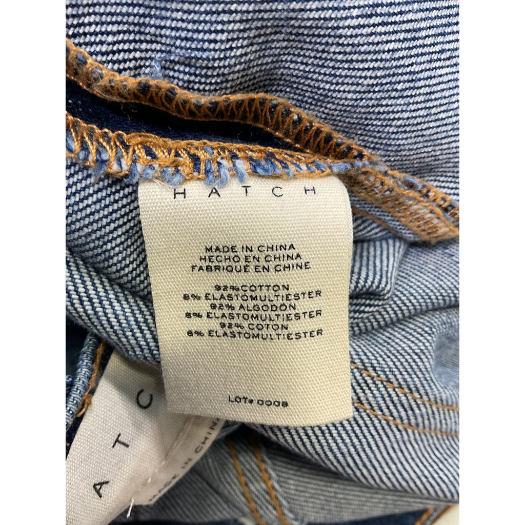 Hatch 'The Crop' Blue Cotton Maternity Denim Jean Size 26 - NWT