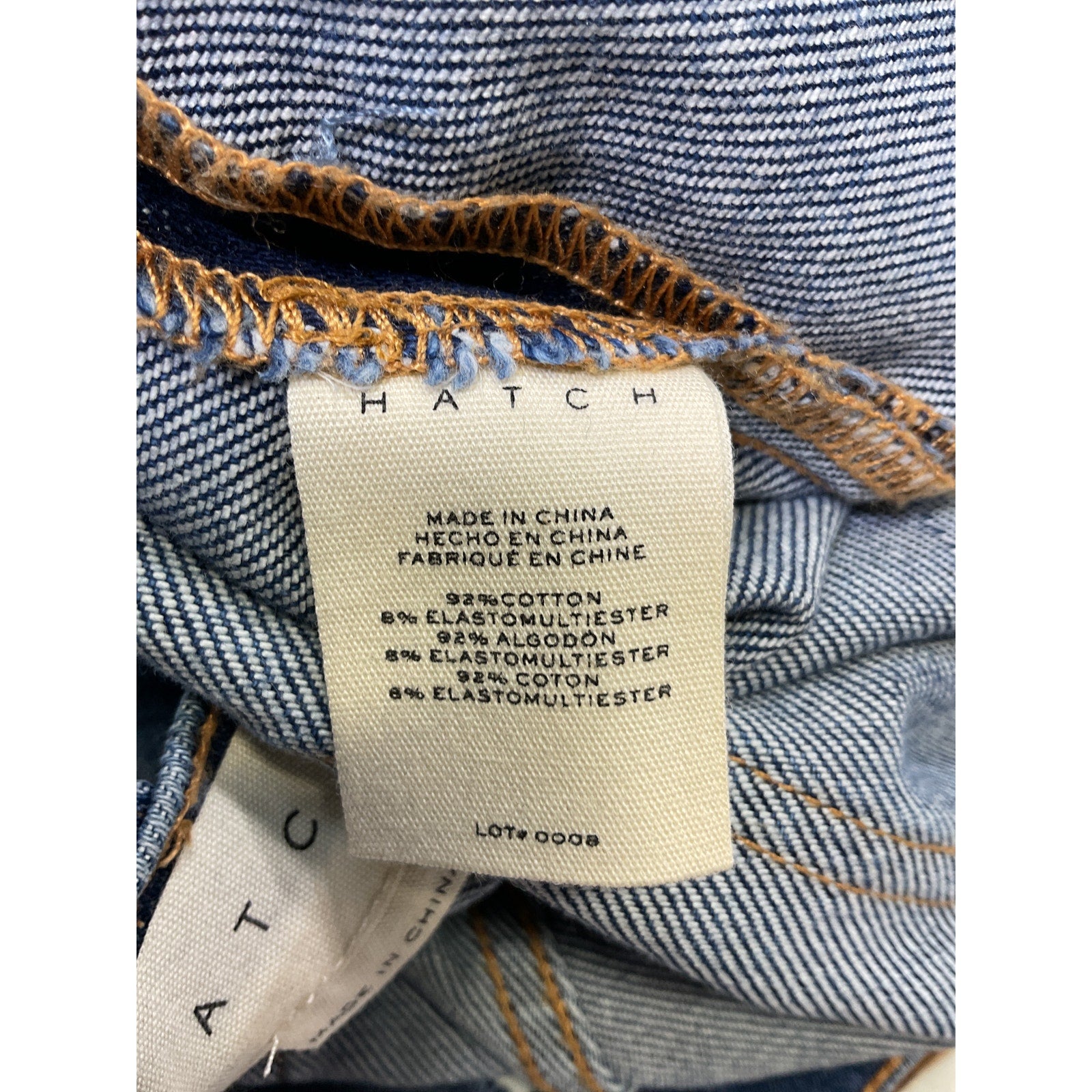 Hatch 'The Crop' Blue Cotton Maternity Denim Jean Size 26 - NWT