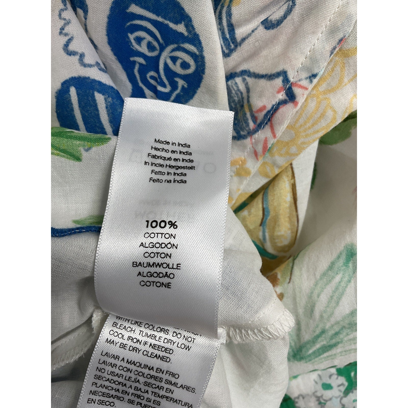 Mother 'The Butterfly Kisses' White Top Blouse Size L