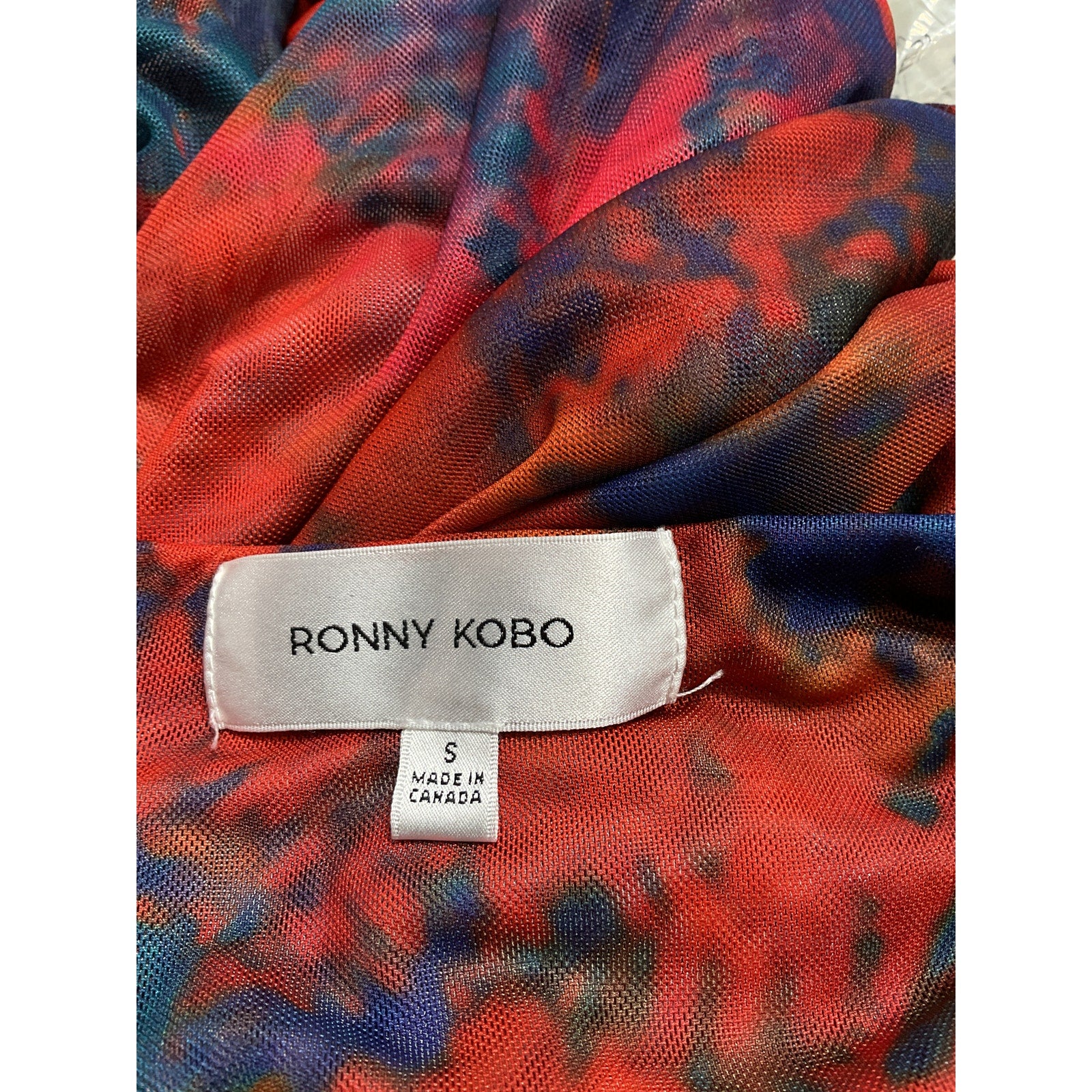 Ronny Kobo 'Madrid' Orange Skirt Size S