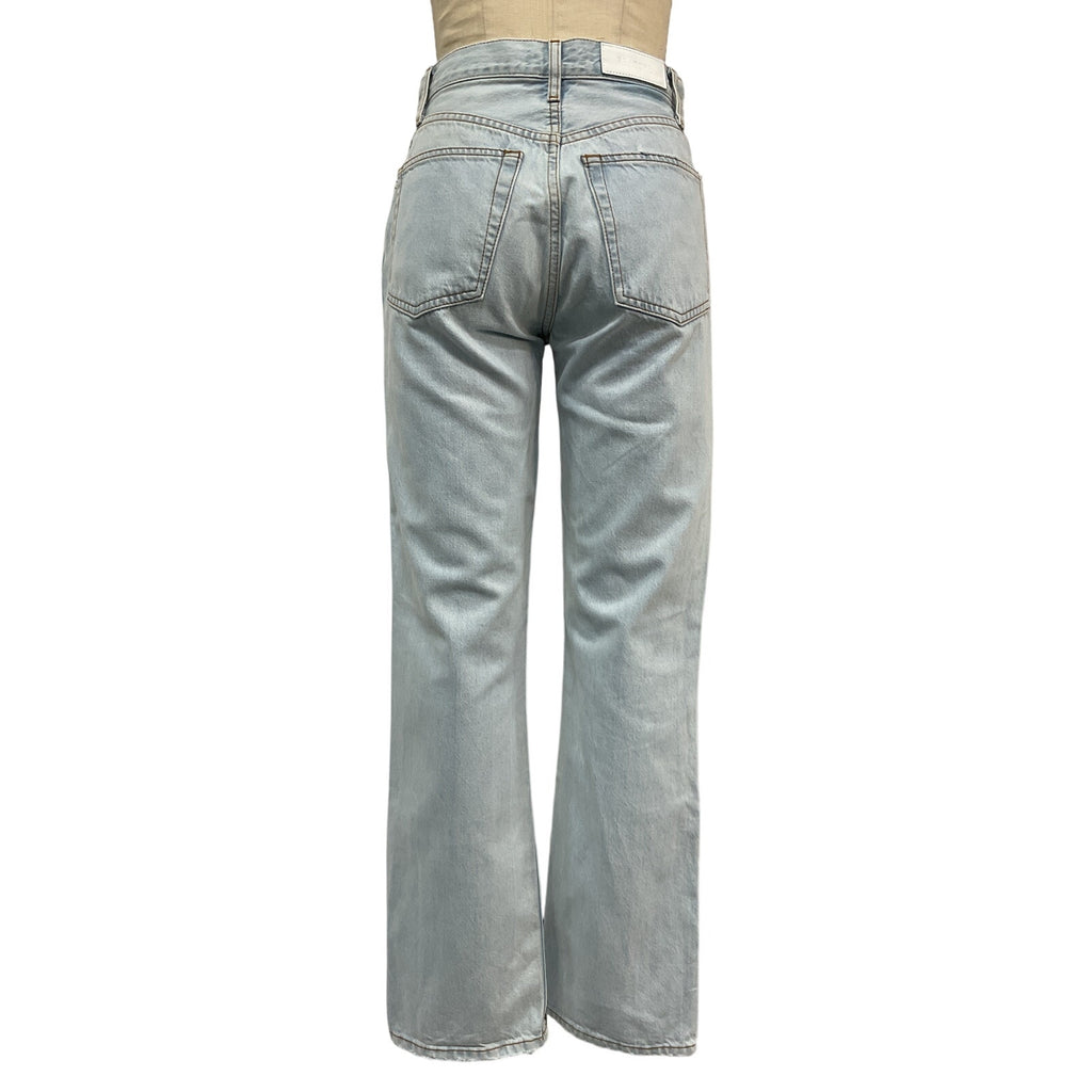 Re/Done Loose High-Rise Blue Cotton Straight Denim Jean Size 26