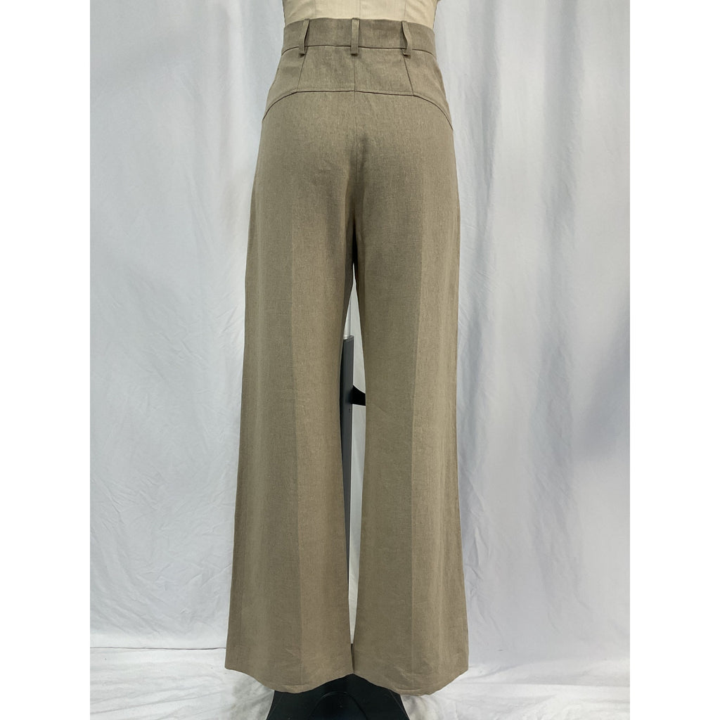 Jacquemus 'Le Pantalon' Beige Linen Sauge Trousers Size 36