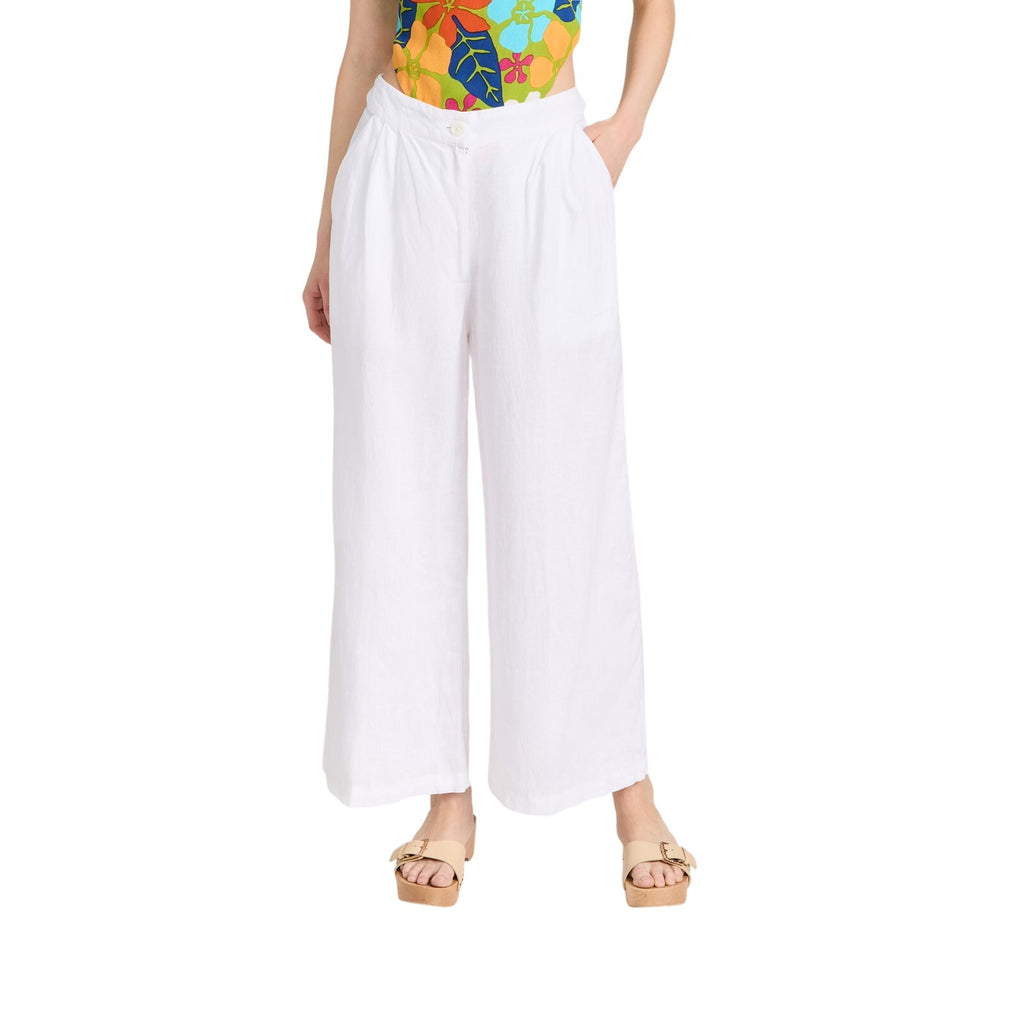 Faithfull The Brand 'Circa' White Linen Pants Size XS