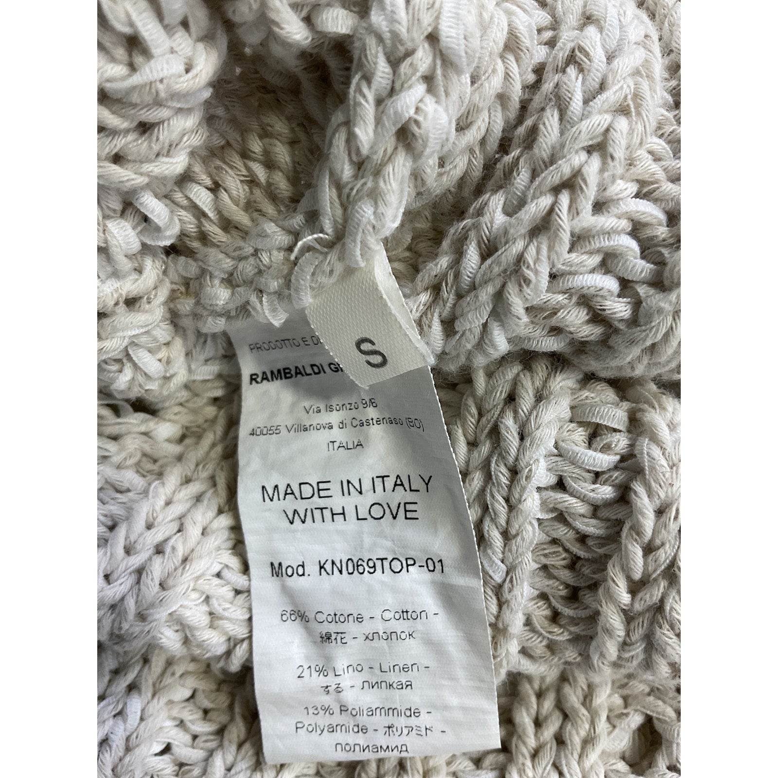 Marco Rambaldi White Cotton Linen Blend Square Neck Tank Top Size S