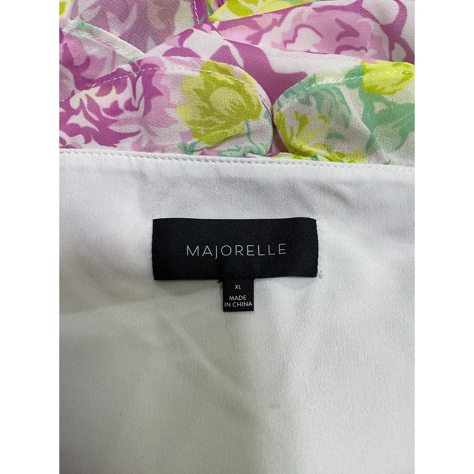 Majorelle 'Summer' Pink Polyester Gown Size XL