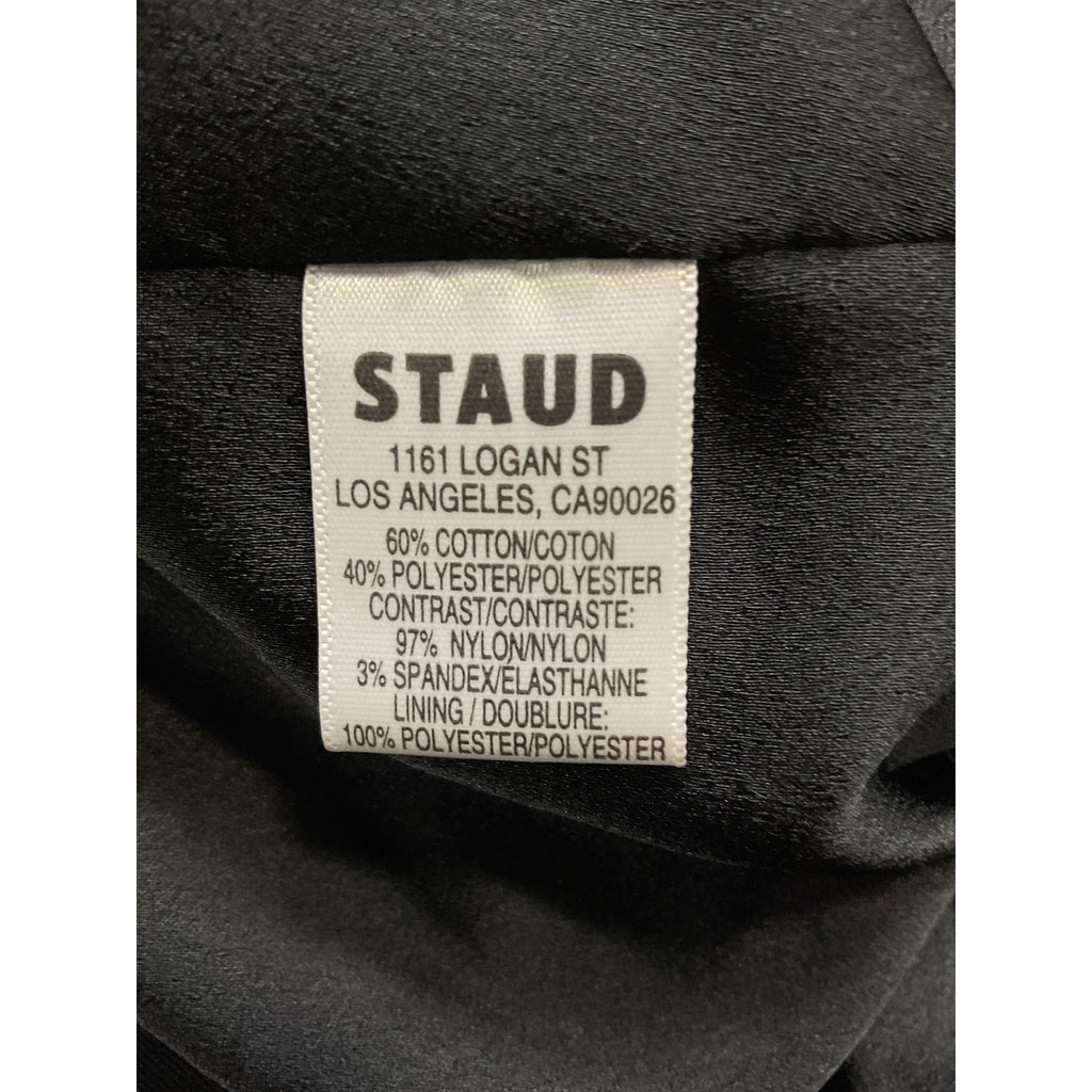 Staud 'Irie' Black V Neck Sequin Bandeau Dress Size XS