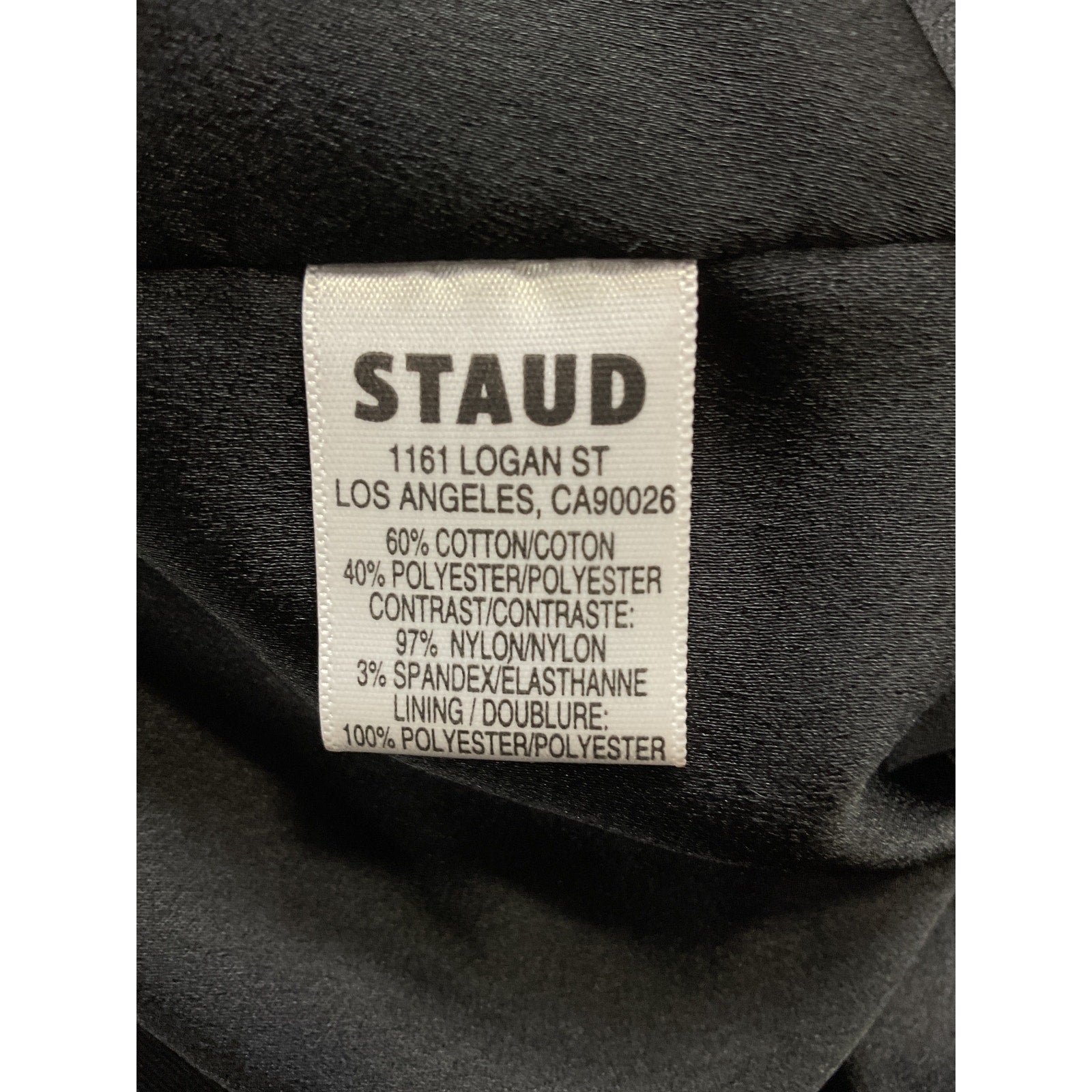 Staud 'Irie' Black V Neck Sequin Bandeau Dress Size XS