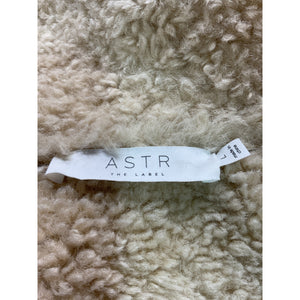 Astr The Label Faux Leather Ecru Luciana Jacket Size L