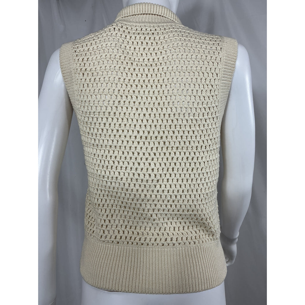 Frame 'The Polo' White Cotton Vest Size M - NWT