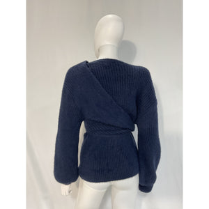 House Of Harlow 1960 'Khalida' Navy Wrap Sweater Size XS