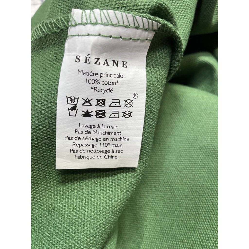 S�zane Green Cotton Tote Bag