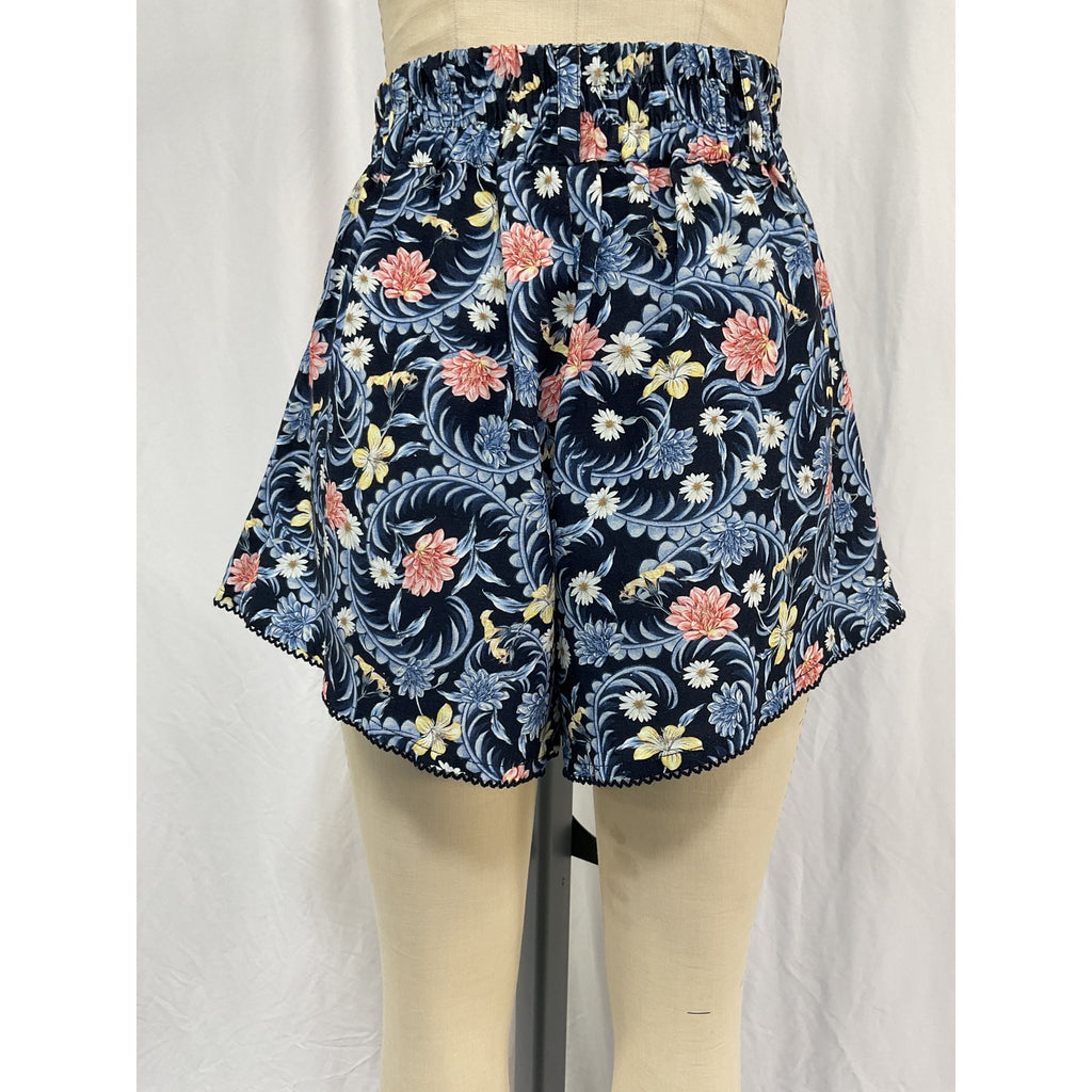 Agua Bendita 'Nalia' Black Cotton Short Size S