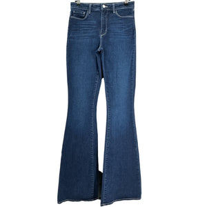 L'Agence Flared Blue Marty Denim Jeans Size 28