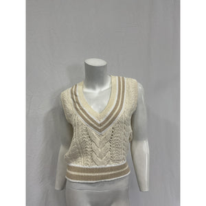 Rag & Bone 'Brandi' White Cotton Vest Size S