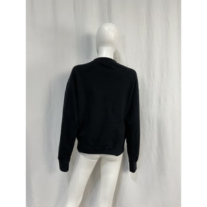 Jil Sander Logo Patch Black Sweatshirt Size XS