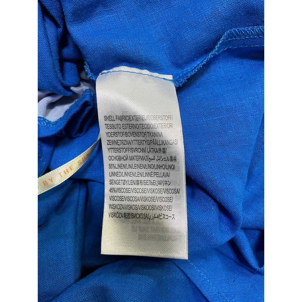 Farm Rio 'Knot' Blue Off Shouder Midi Dress Size S