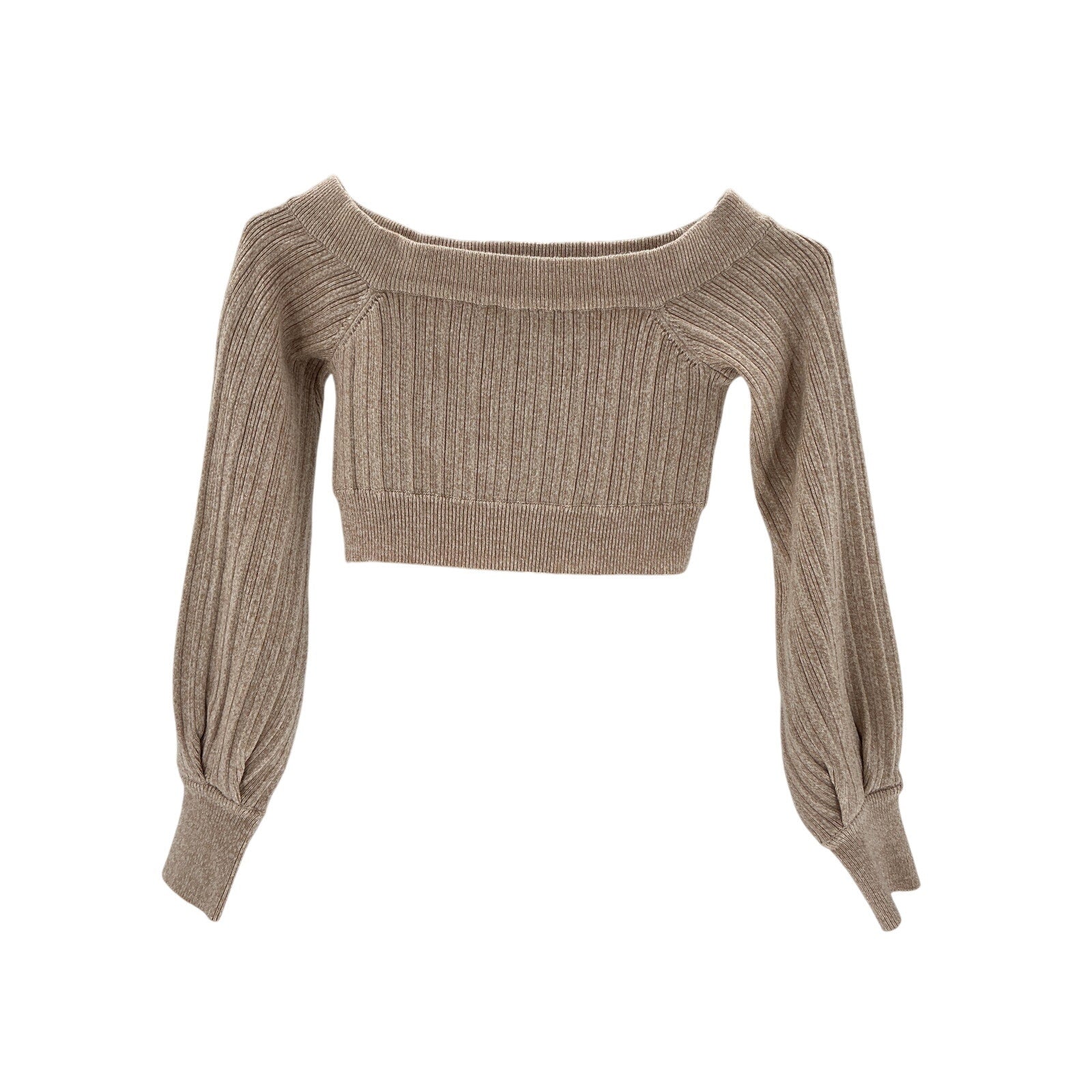 Michael Costello x Revolve 'Kalina' Tan Poly Sweater Size XXS