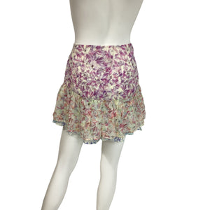 LoveShackFancy Floral Sweet Kisses Rhodes Skirt Size 10