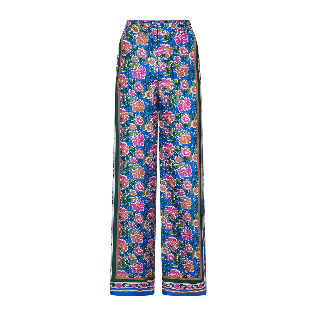 Veronica Beard 'Grigore' Blue Polyester Floral Pant Size 0
