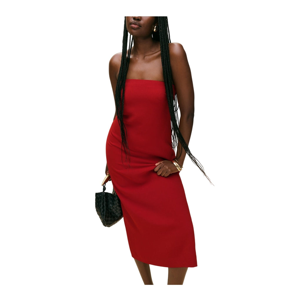 Reformation 'Nino' Red Acetate Dress Size 8
