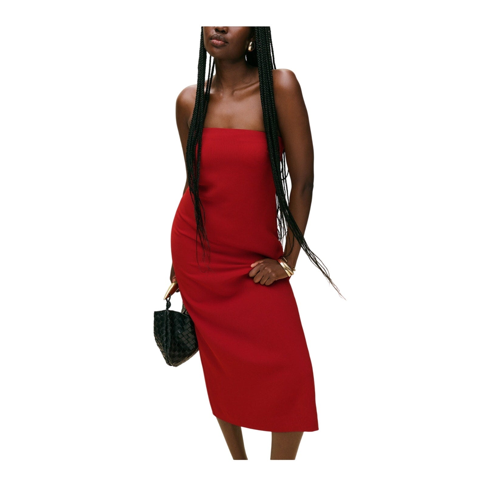 Reformation 'Nino' Red Acetate Dress Size 8