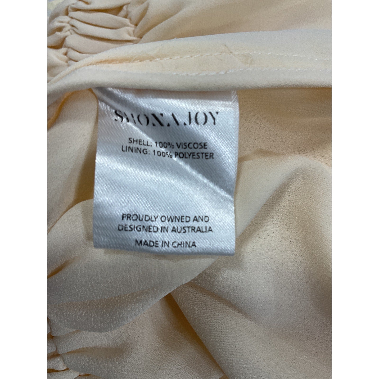 Shona Joy 'Delphine' White Chiffon Balloon Sleeve Corded Mini Dress Size 4