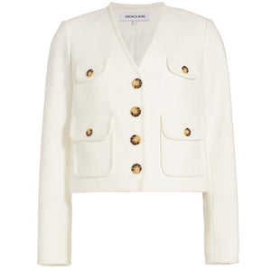 Veronica Beard White Isola Jacket Size 2 NWT
