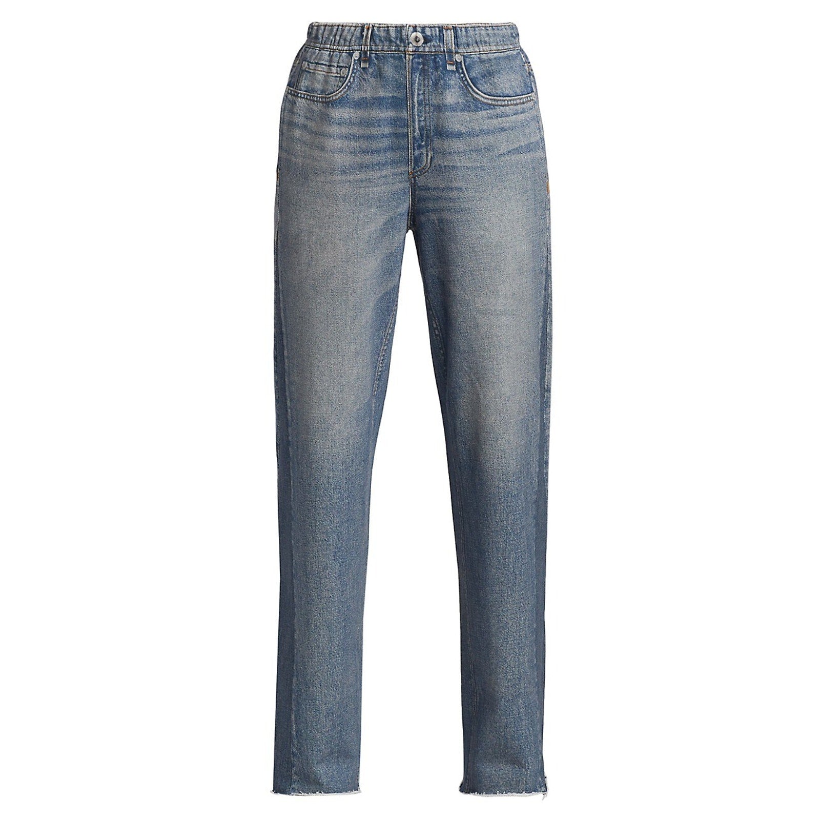 Rag & Bone 'Miramar' Blue Cotton Wide-Leg Jeans Size M