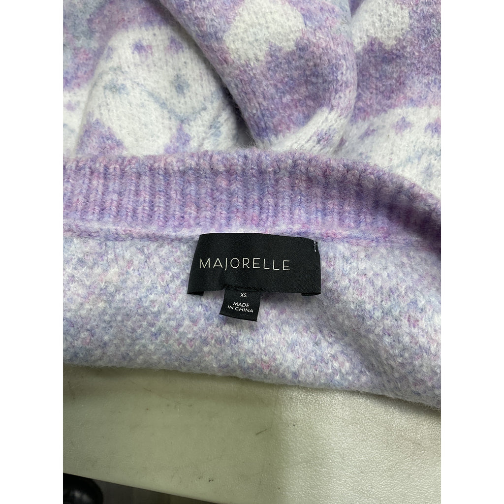 Majorelle 'Marnie' White Fair Isle Cardigan Size XS