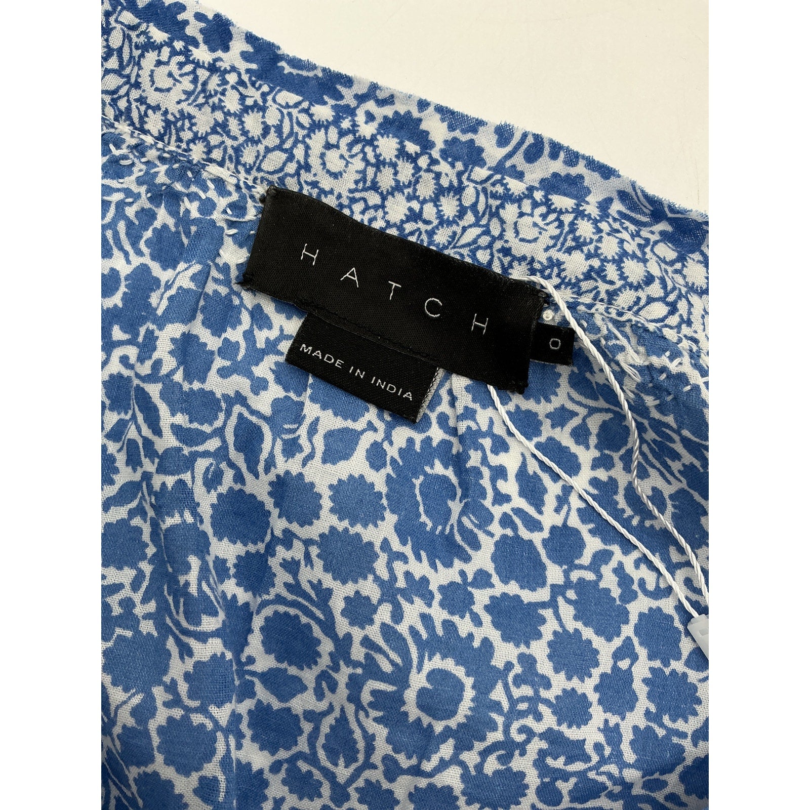 Hatch 'The Olivia' Blue Polyester Blouse Size 0